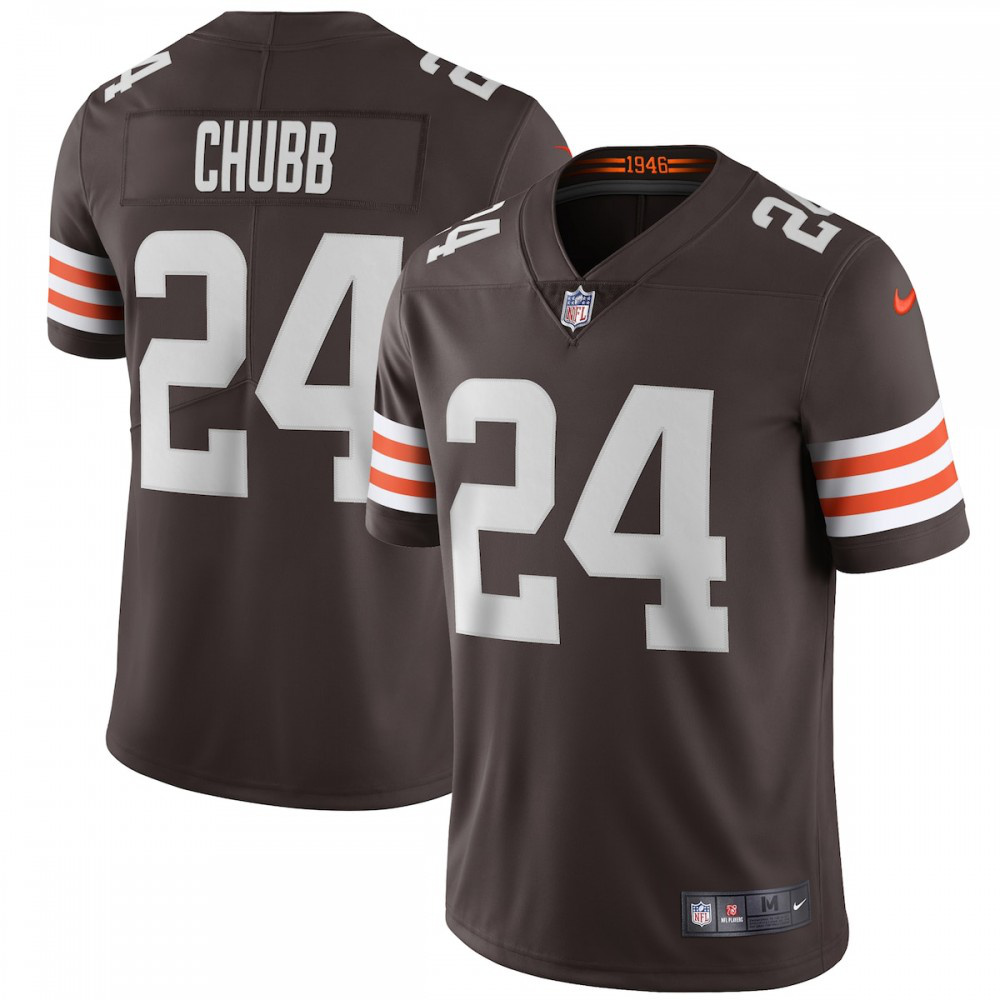 Nick Chubb Cleveland Browns Nike Vapor Limited Jersey - Brown-GridironStore